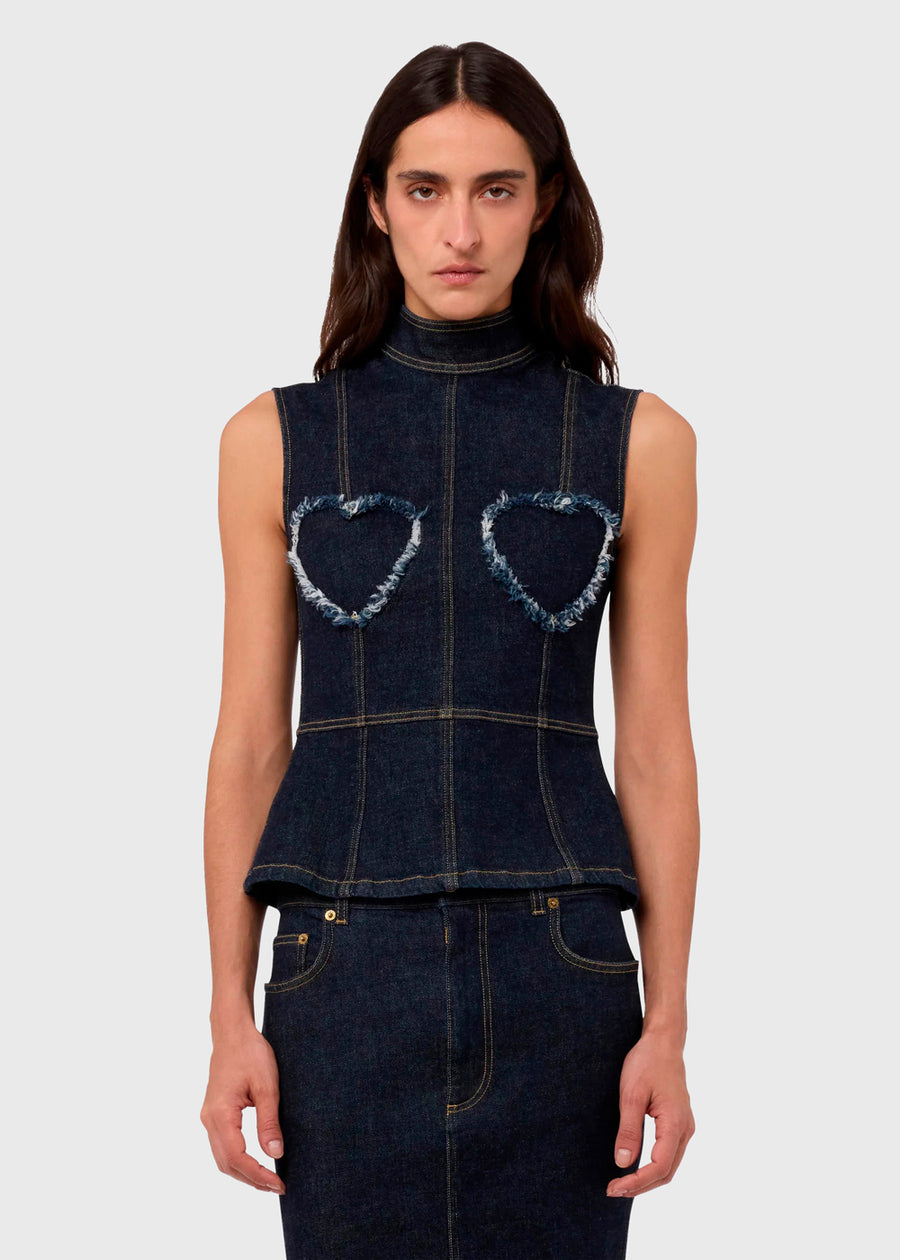 MOSCHINO top denim MSC-A0808