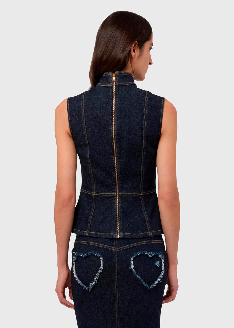 MOSCHINO top denim MSC-A0808