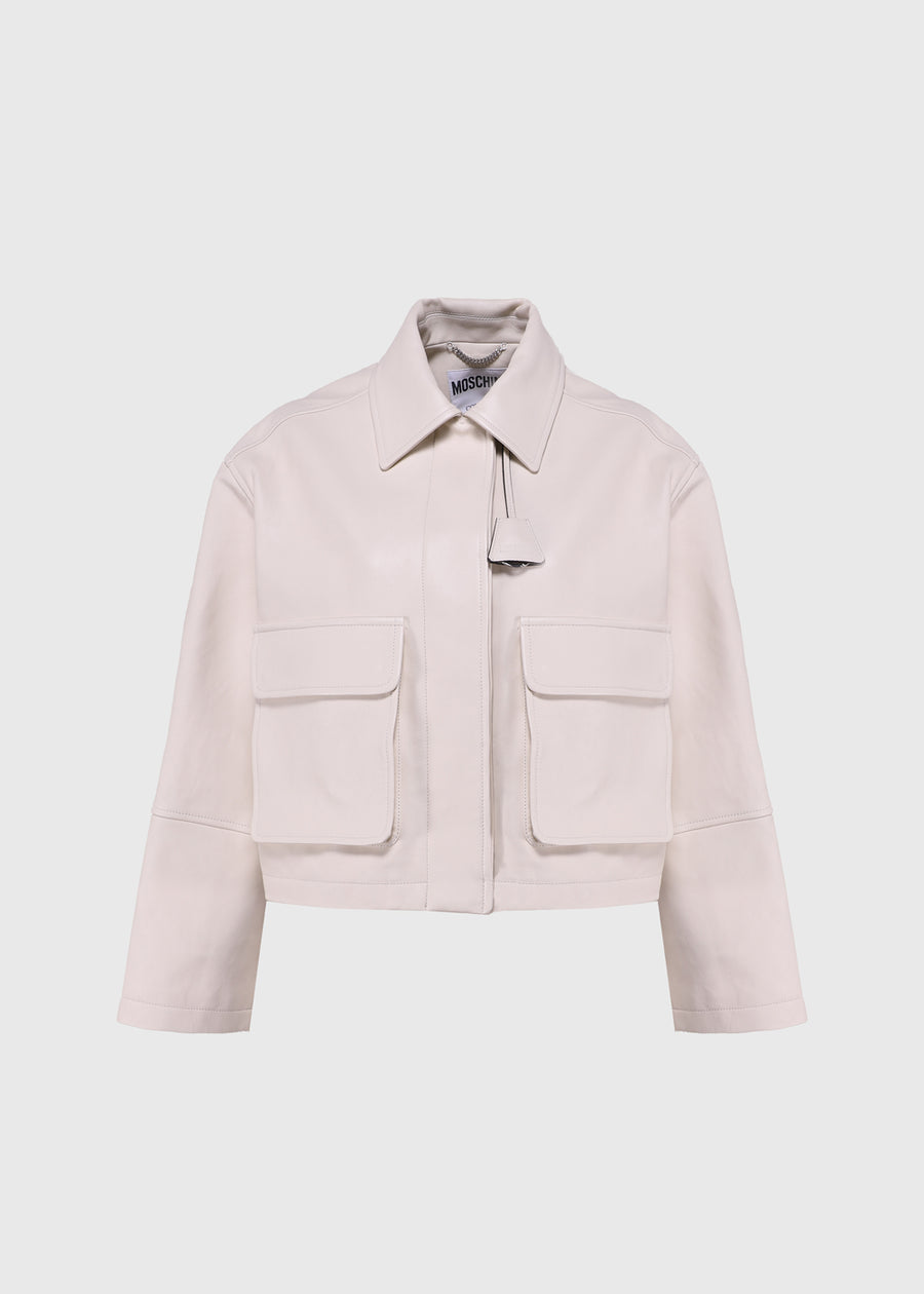 Moschino Chamarra de piel MSC-A3705