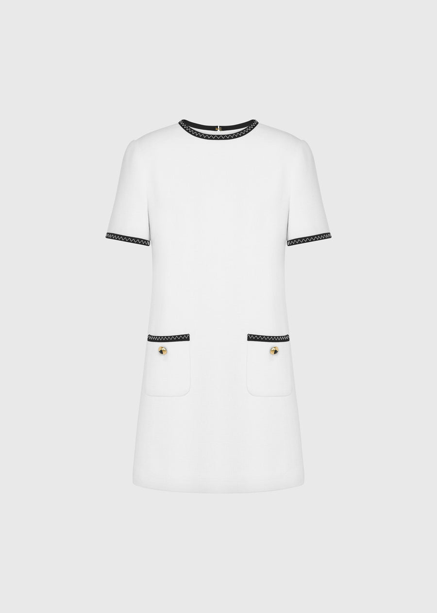 Moschino Vestido con ribete en contraste MSC-J0422