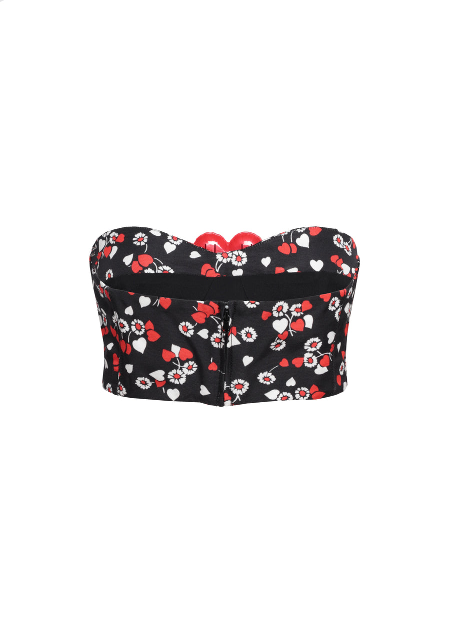 Moschino Crop top Inflable Heart   MSC-J1404
