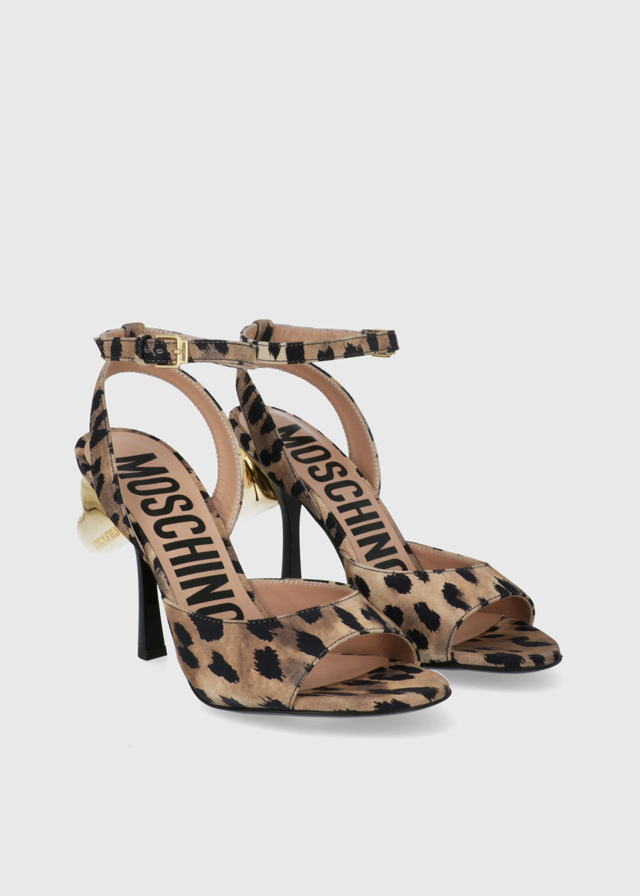 Moschino Sandalias altas con logo MSC-MA1602A