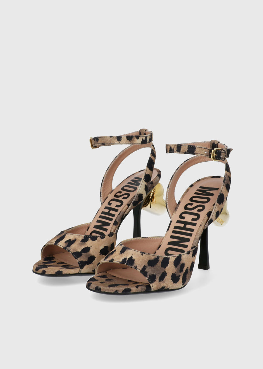Moschino Sandalias altas con logo MSC-MA1602A