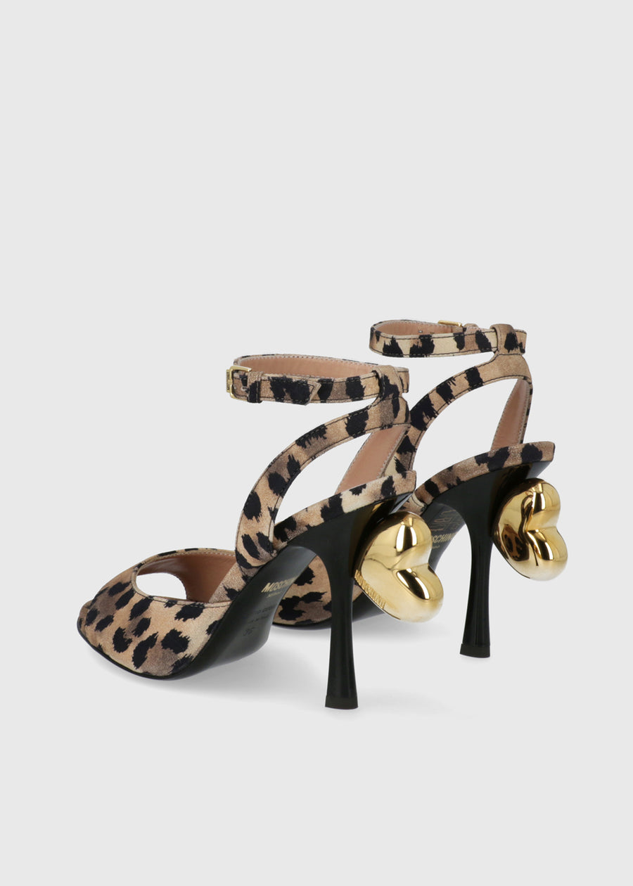 Moschino Sandalias altas con logo MSC-MA1602A