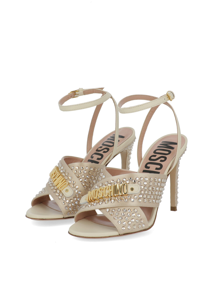 Moschino Sandalias altas con logo MSC-MA1647A
