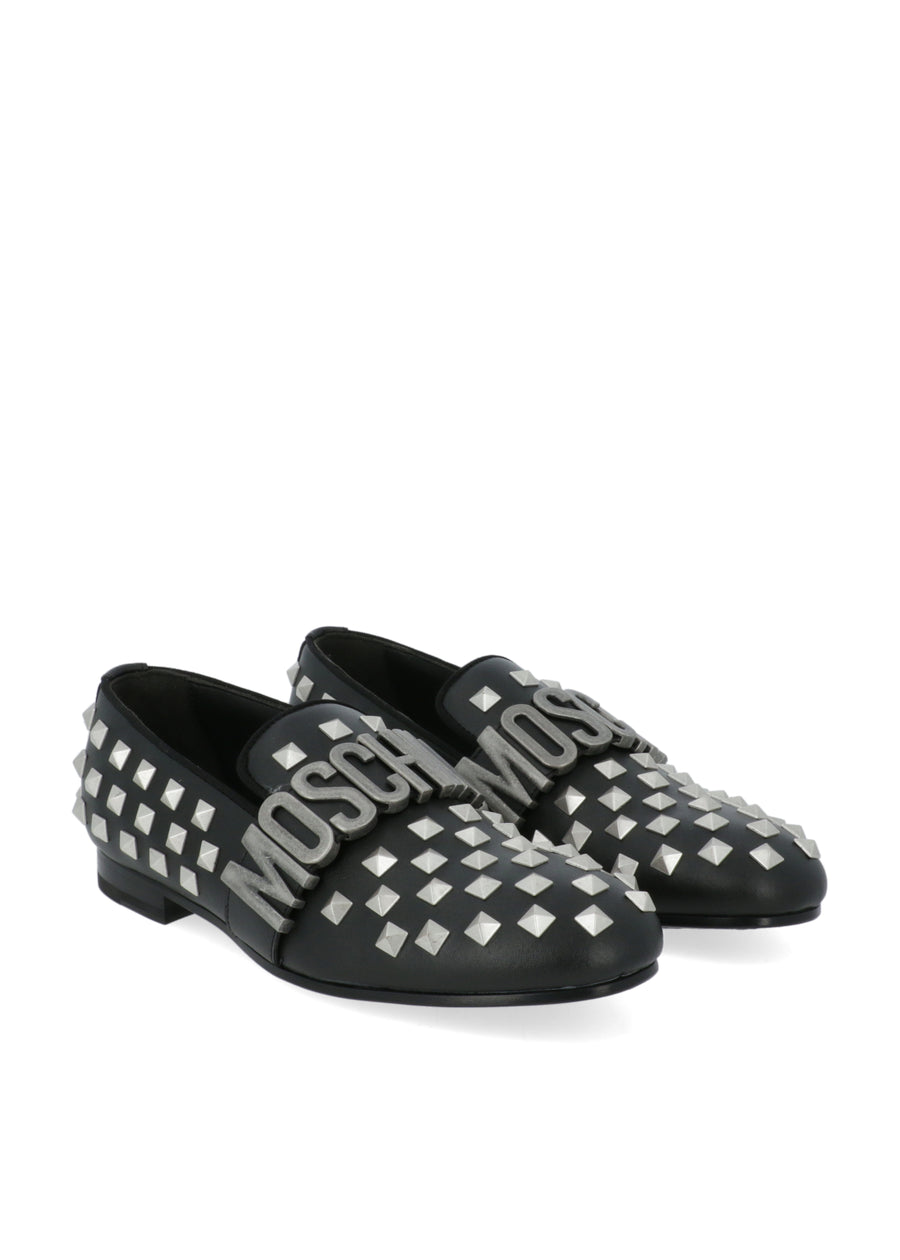 Moschino mocasines con logo Lettering MSC-MB10072