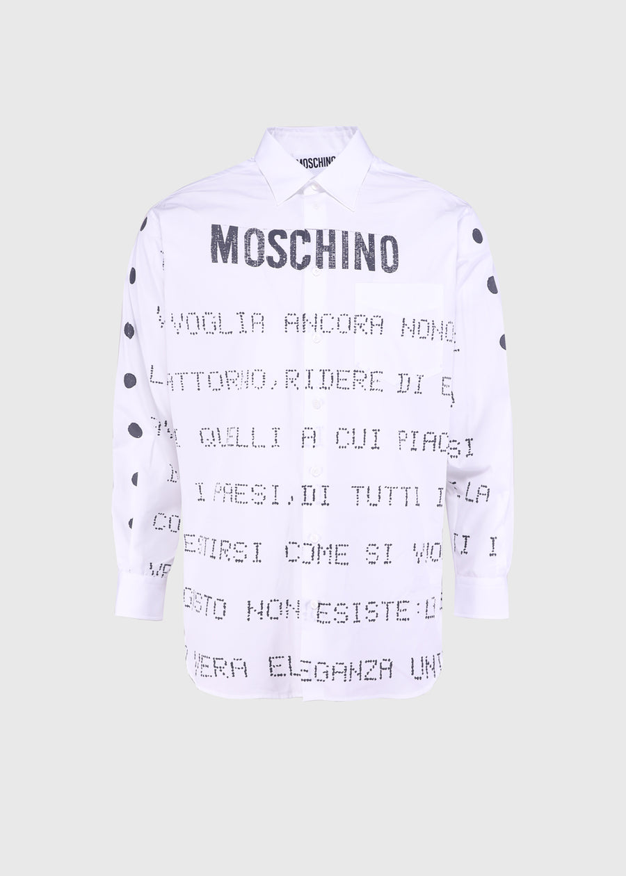 Moschino Camisa estampada MSC-ZZA0237