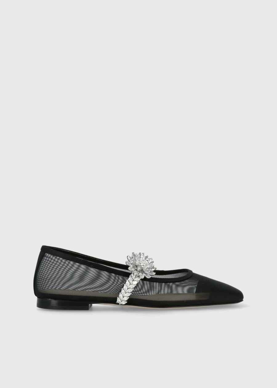 Mach & Mach Ballerinas Lotus Flower Jewelled  MYM-S0913