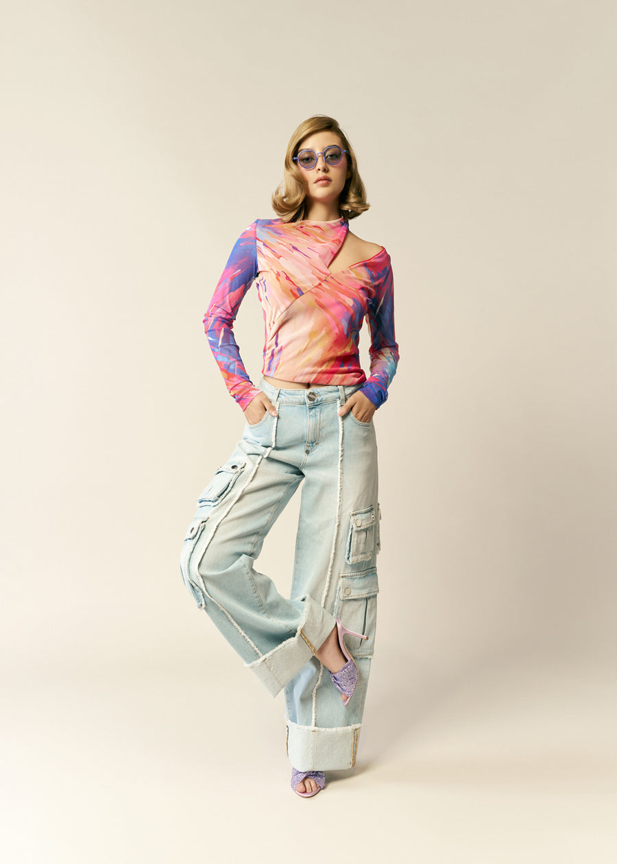 PRABAL GURUNG Top cut out PBG-B17T2