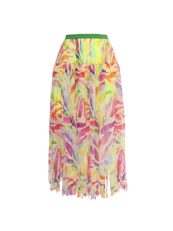 PRABAL GURUNG Falda Midi Multicolor PBG-S05A3