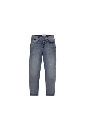 Philipp Plein Jeans con cristales PLP-2DP00P