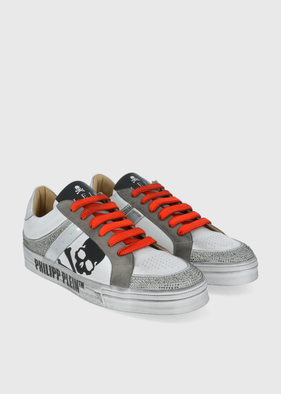 Philipp Plein Sneakers Nappa Leather Lo-Top Strass PLP-CUSC0680