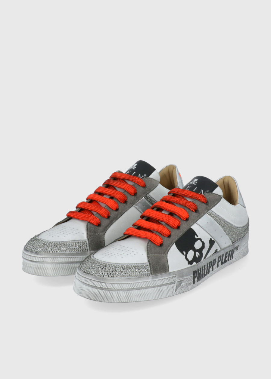 Philipp Plein Sneakers Nappa Leather Lo-Top Strass PLP-CUSC0680