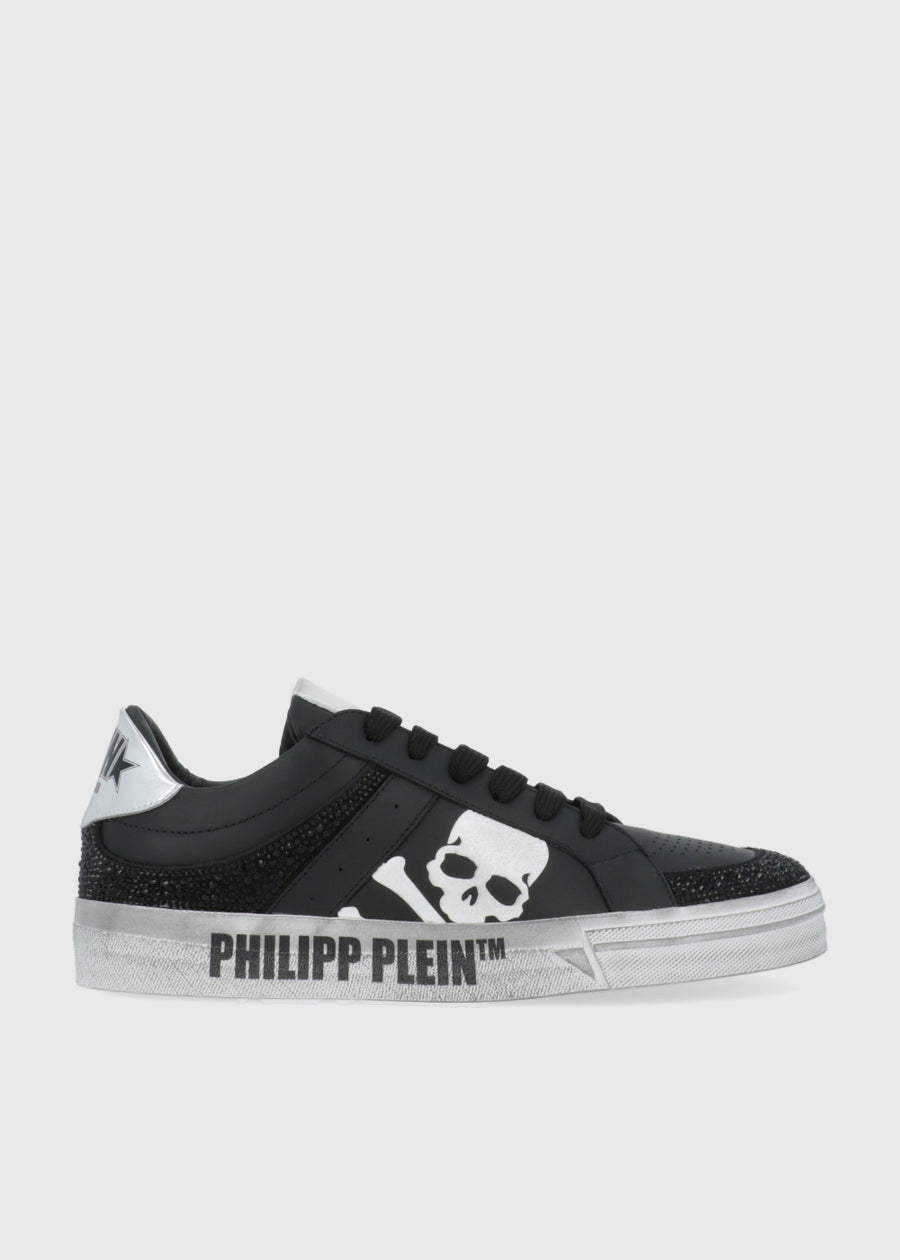 Philipp Plein Sneakers Nappa Leather Lo-Top Strass PLP-CUSC0680