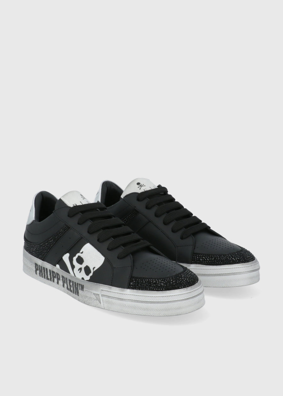 Philipp Plein Sneakers Nappa Leather Lo-Top Strass PLP-CUSC0680