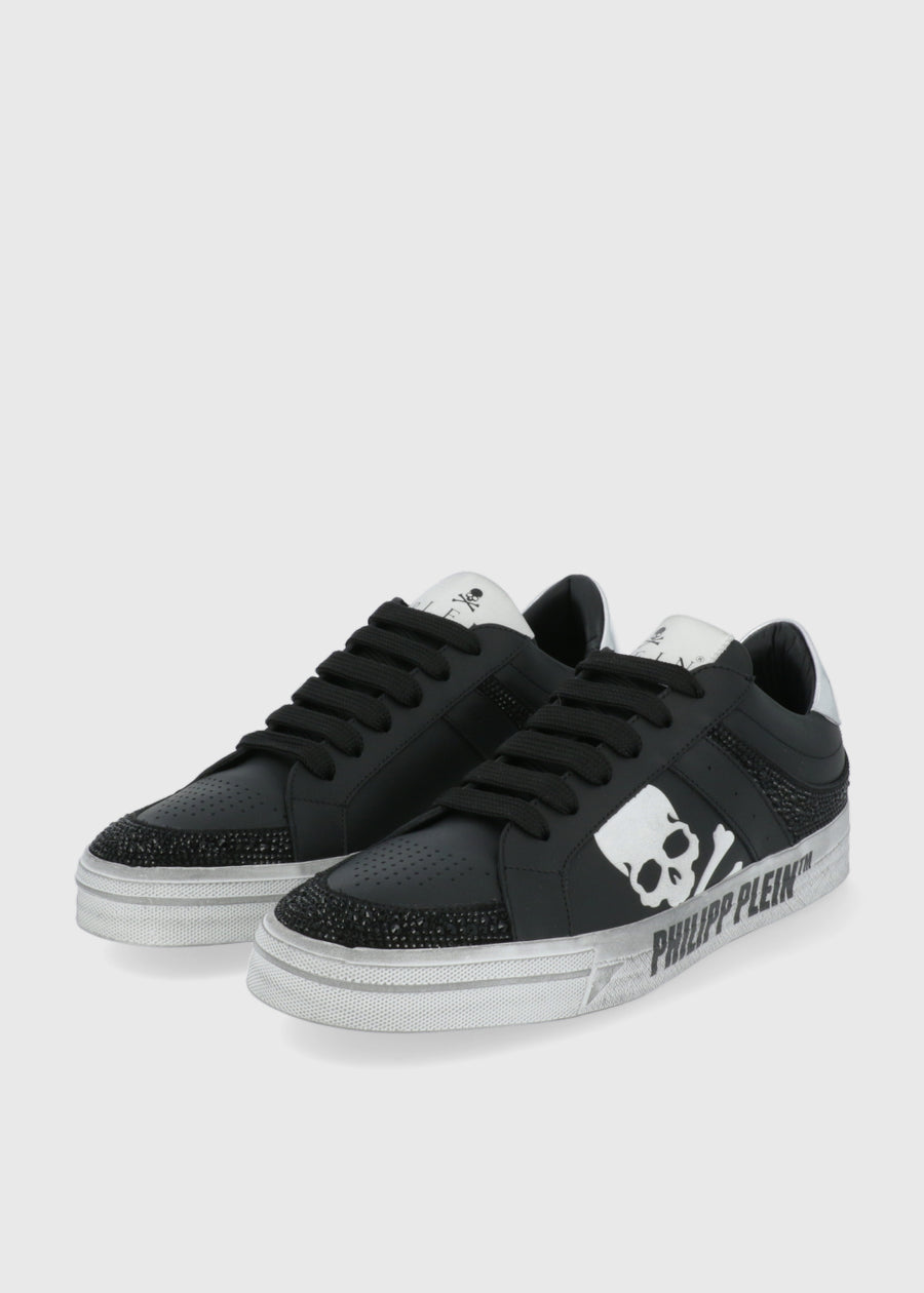 Philipp Plein Sneakers Nappa Leather Lo-Top Strass PLP-CUSC0680