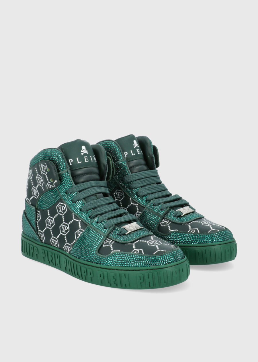 Philipp Plein Sneakers Carson Monogram Strass PLP-CUSC0865