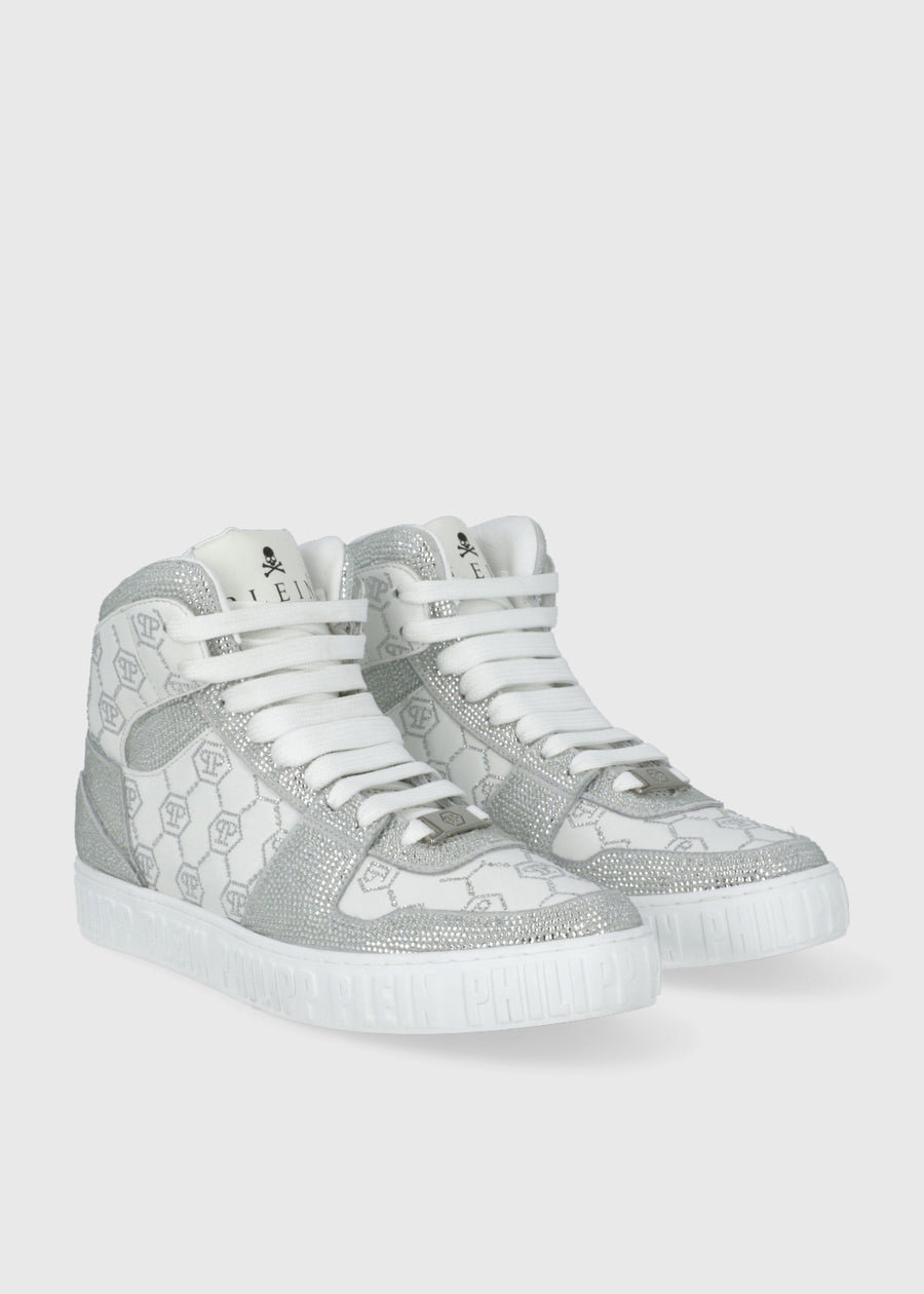 Philipp Plein Sneakers Carson Monogram Strass PLP-CUSC0865