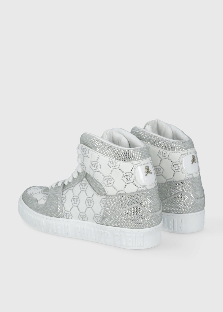 Philipp Plein Sneakers Carson Monogram Strass PLP-CUSC0865