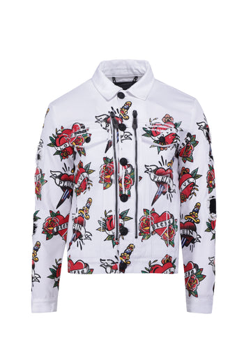 Philipp Plein Chamarra estampada PLP-MDB0544