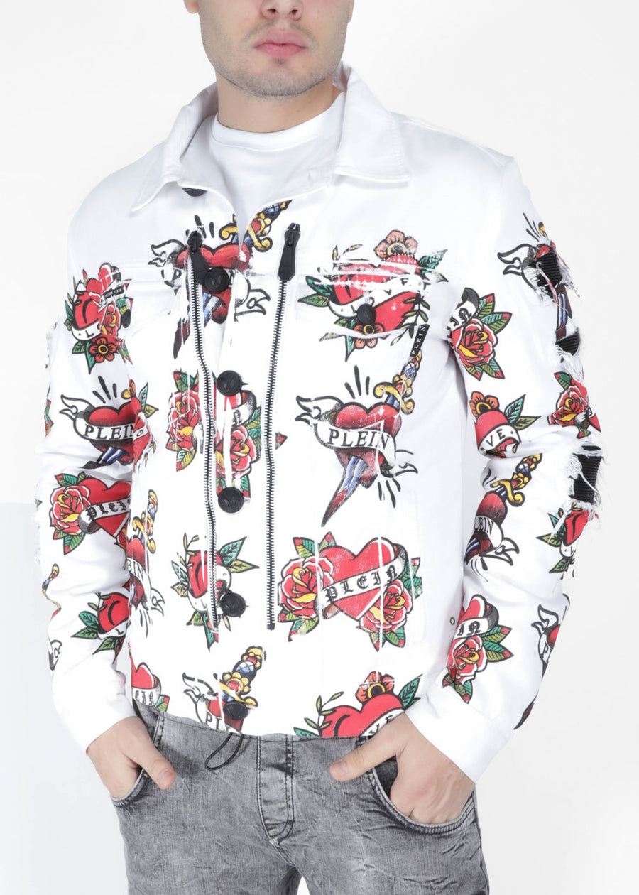 Philipp Plein Chamarra estampada PLP-MDB0544