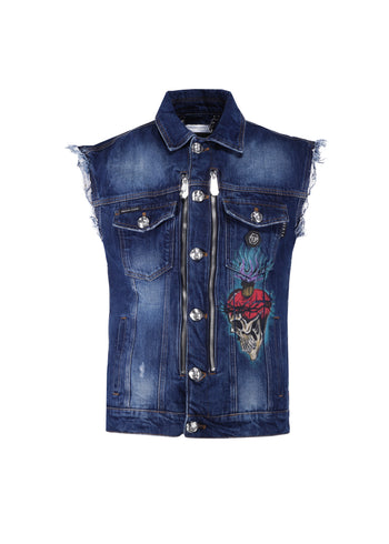 Philipp Plein Chaleco Denim PLP-MDC0017