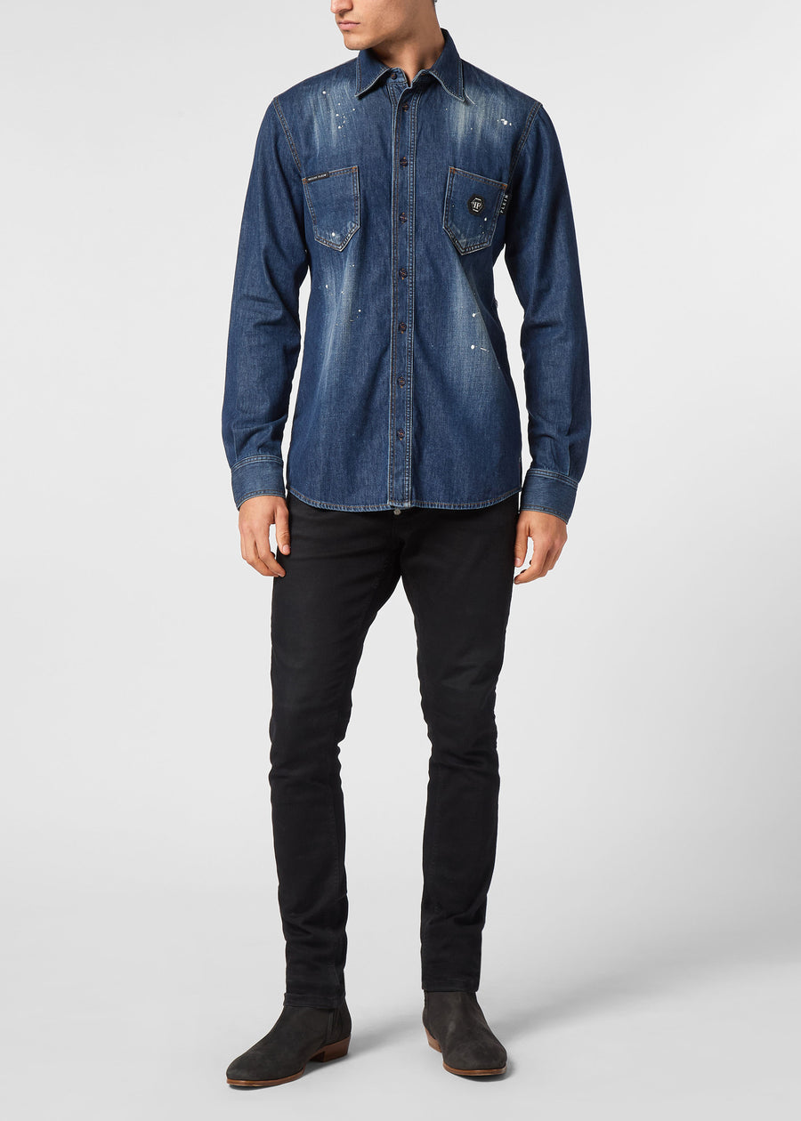 Philipp Plein Camisa denim PLP-MDP0237