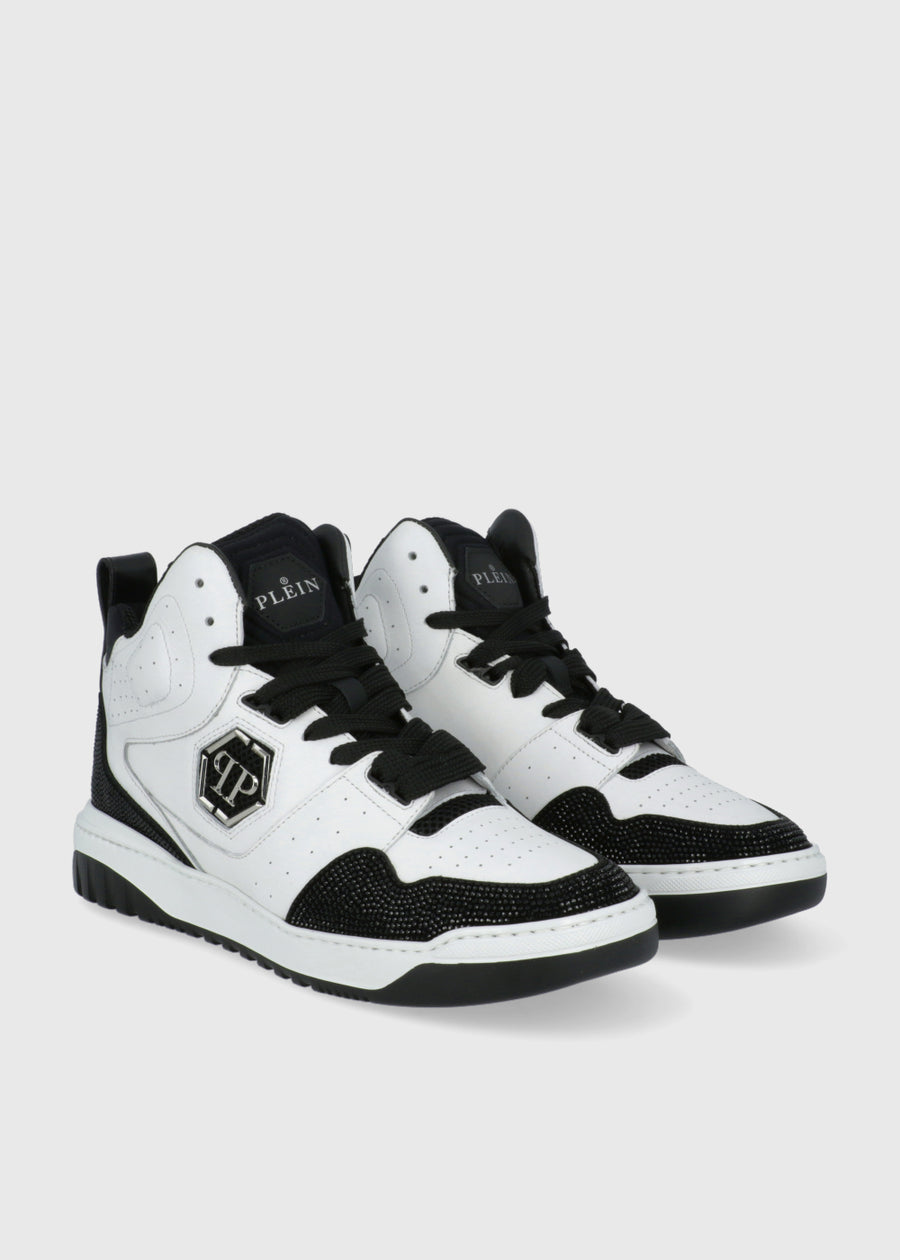 Philipp Plein Sneakers altas con cristales PLP-MSC3957