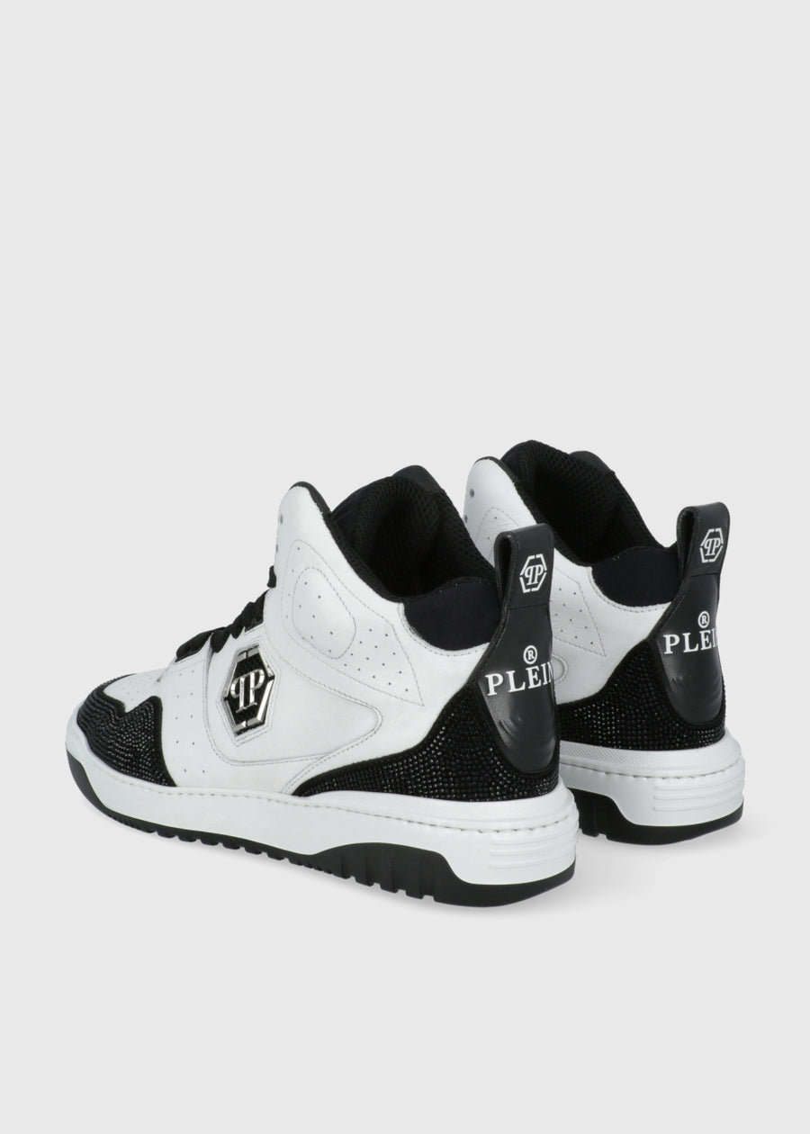 Philipp Plein Sneakers altas con cristales PLP-MSC3957