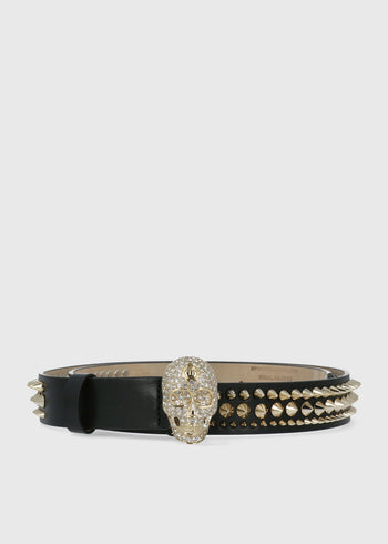 Philipp Plein Cinturón Skull con aplicaciones PLP-WAL0002