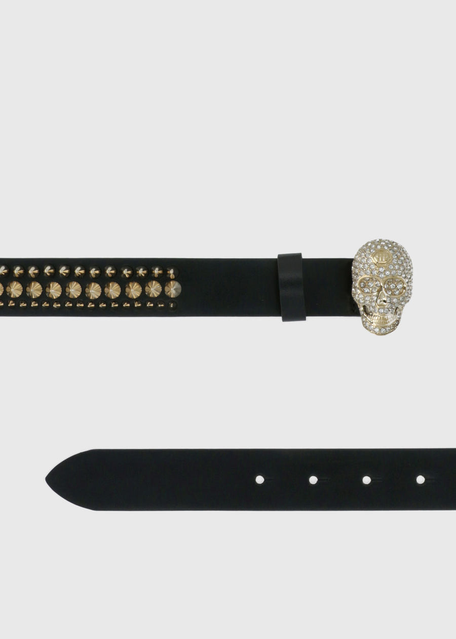 Philipp Plein Cinturón Skull con aplicaciones PLP-WAL0002