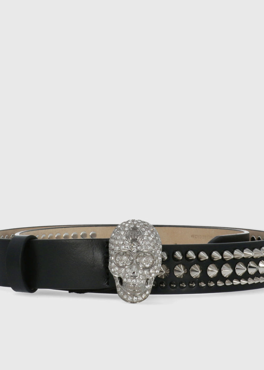 Philipp Plein Cinturón Skull con aplicaciones PLP-WAL0002
