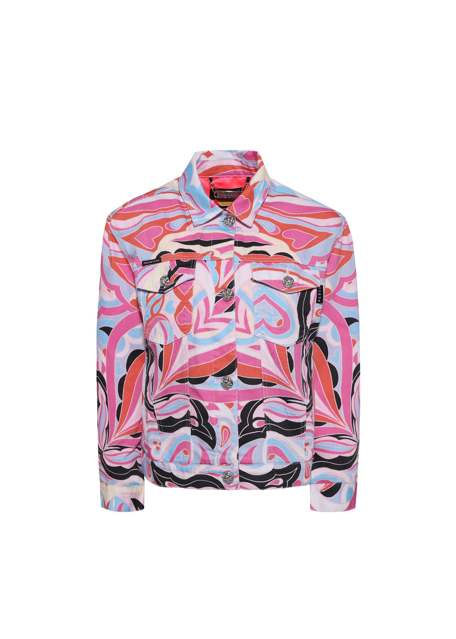 Philipp Plein Chamarra estampada PLP-WDB0615