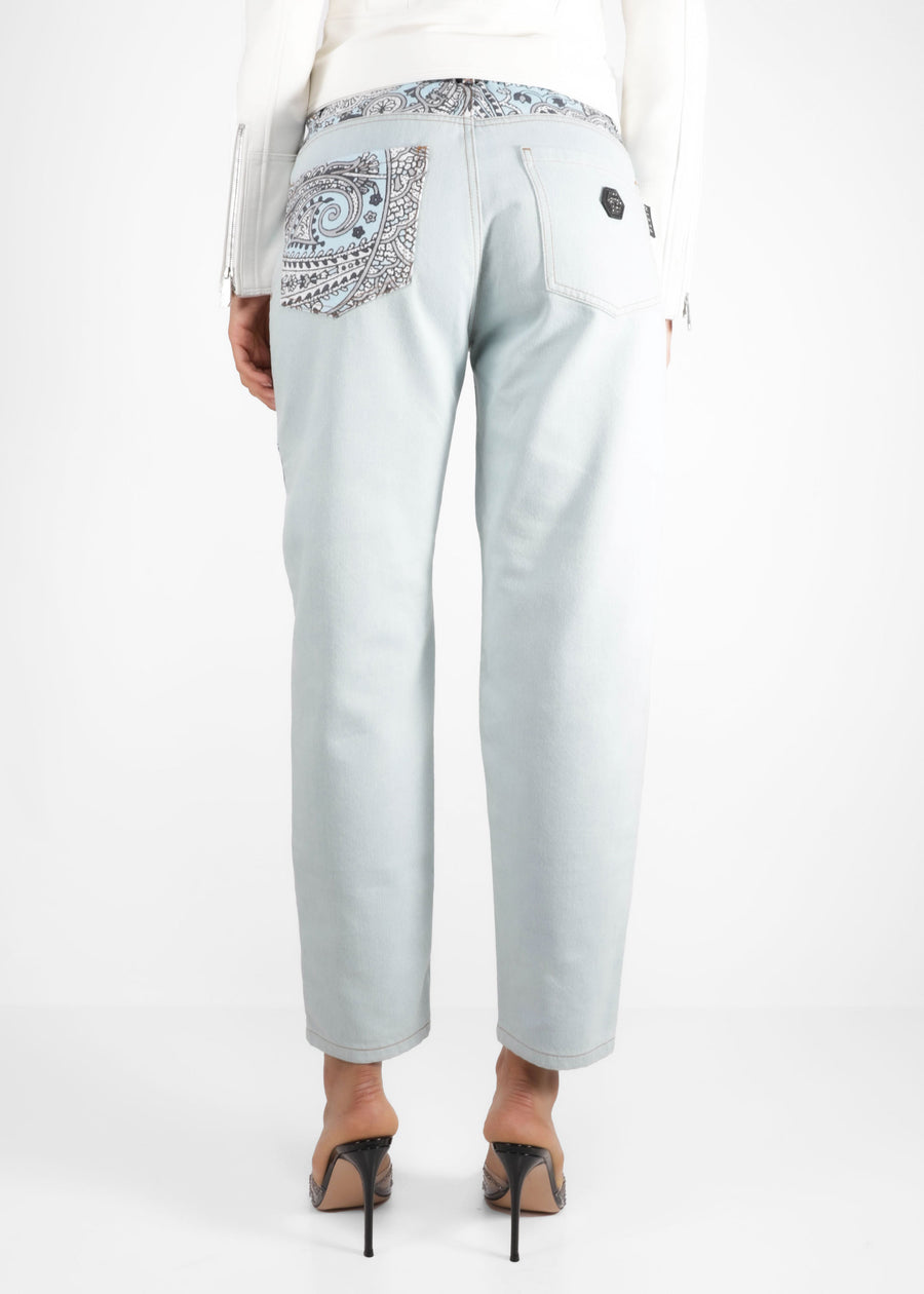 Philipp Plein Pantalón Mom Fit PLP-WDT2368