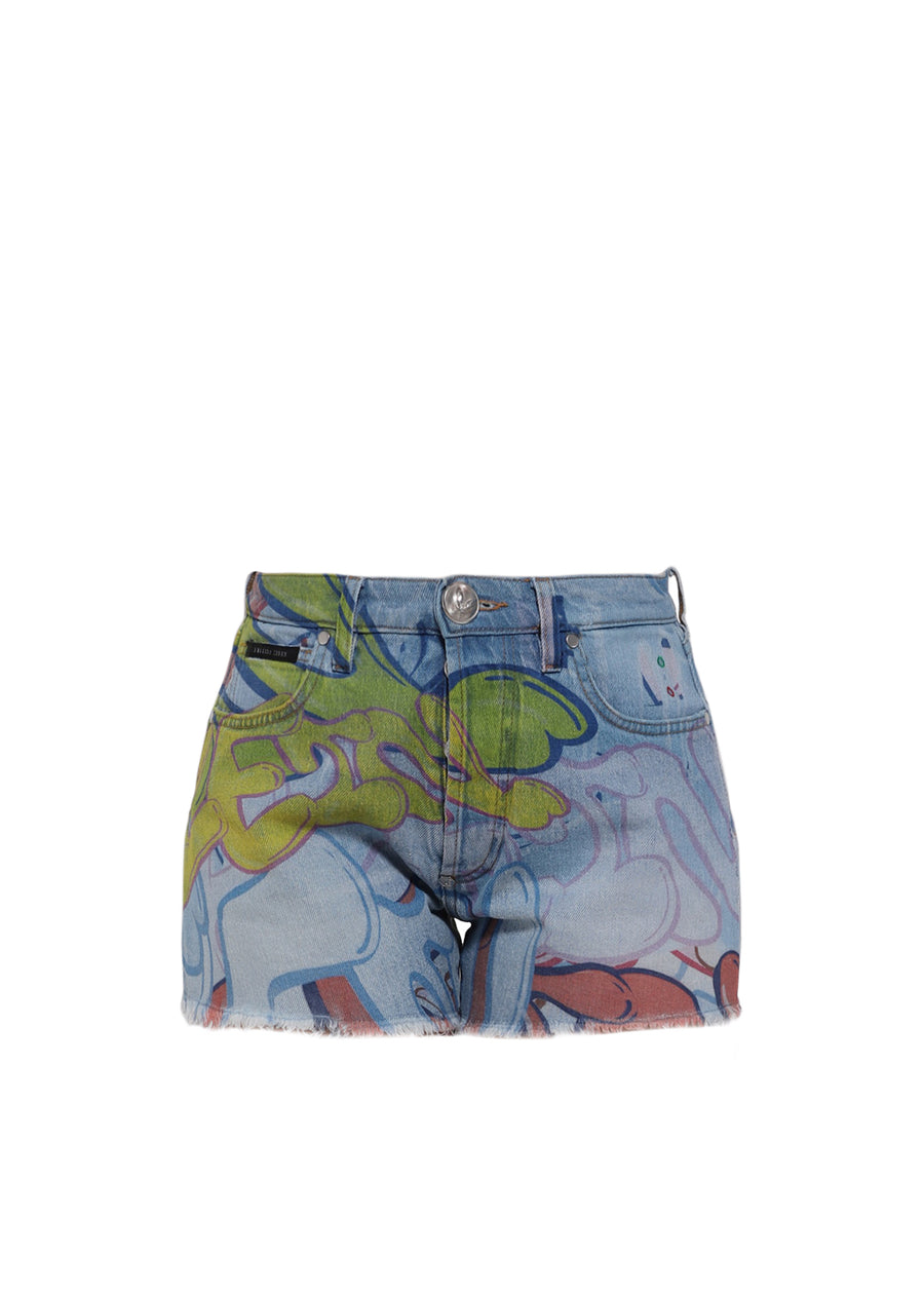 Philipp Plein Short cortos Grafiti PLP-WDT2444
