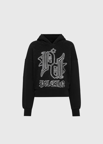 Philipp Plein Sudadera con crisales PLP-WJB1736