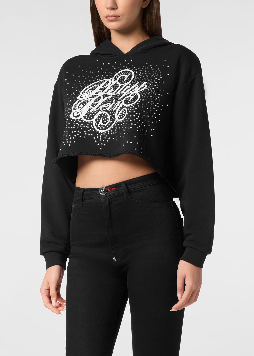 Philipp Plein Sudadera con cristales PLP-WJB1854