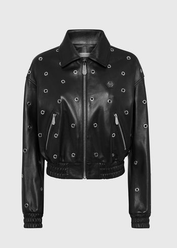 Philipp Plein Chamarra de Piel PLP-WLB1136