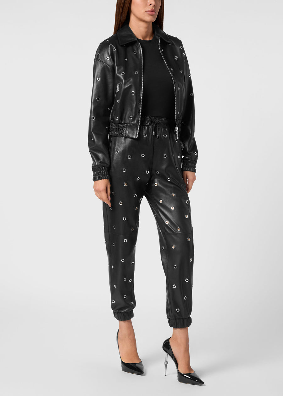 Philipp Plein Chamarra de Piel PLP-WLB1136
