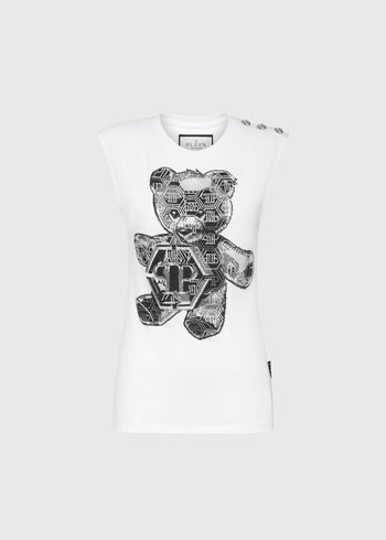 Philipp Plein T-shirt sin mangas PLP-WTK3452