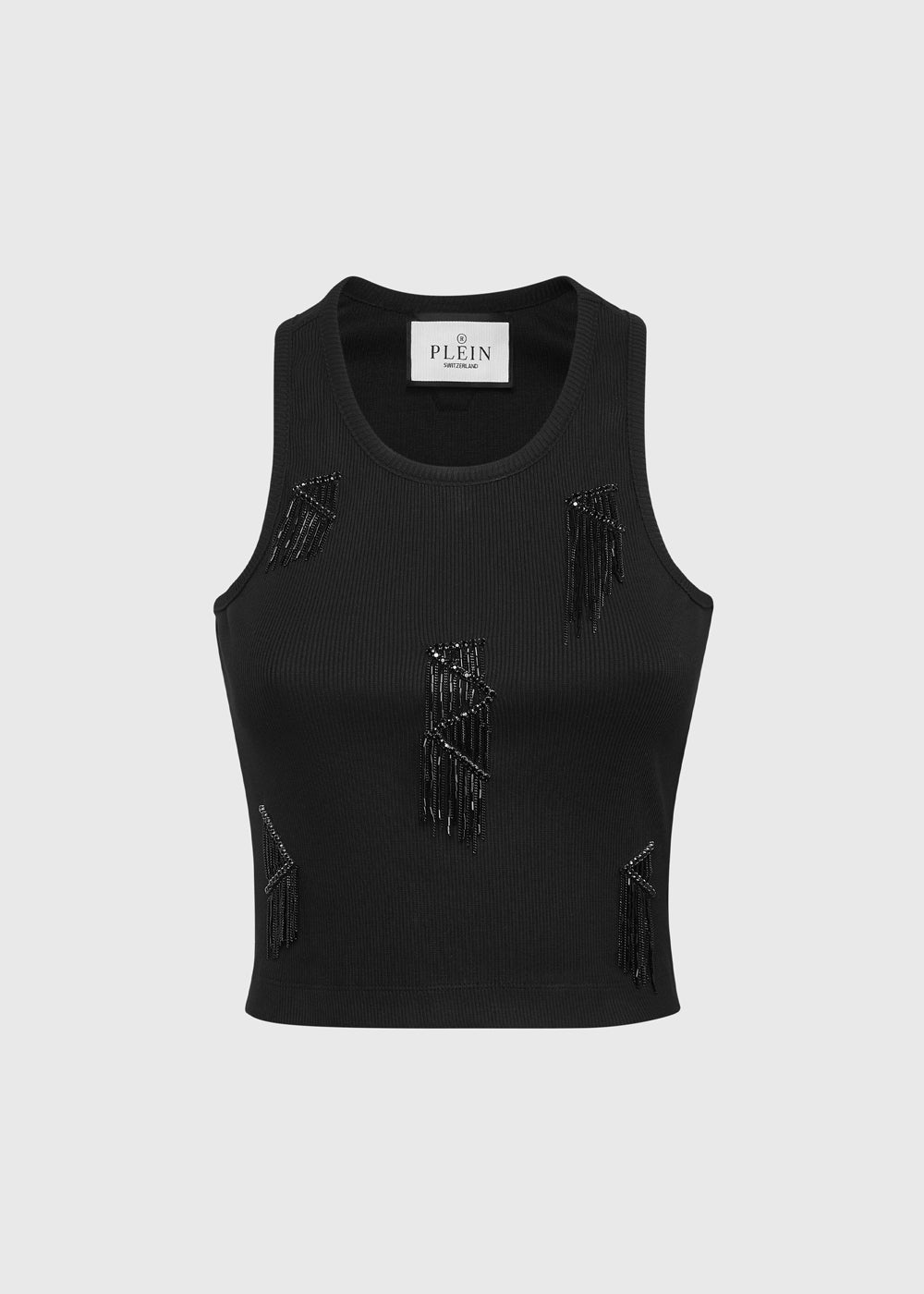 Philipp Plein Top con flecos PLP-WTK3567
