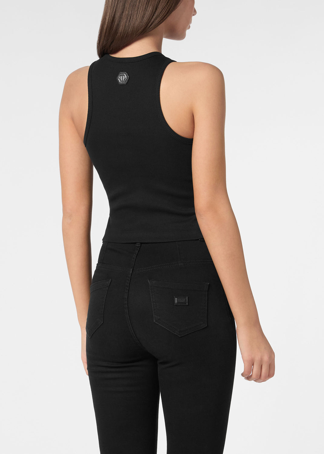 Philipp Plein Top con flecos PLP-WTK3567