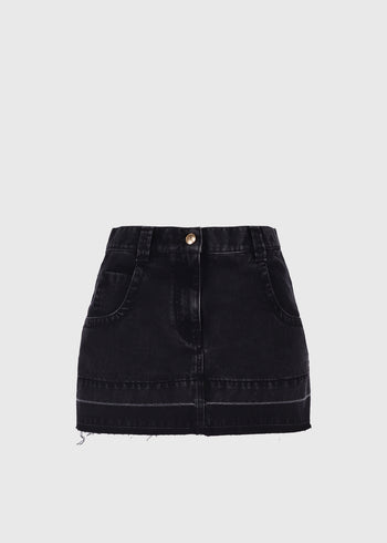 Palm Angels Falda corta denim PNG-PWYF017F