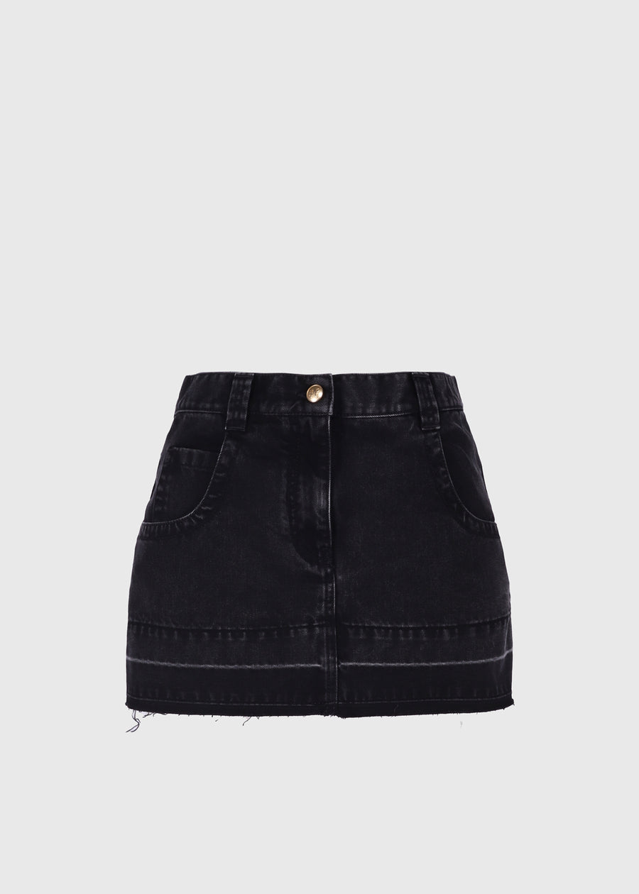 Palm Angels Falda corta denim PNG-PWYF017F