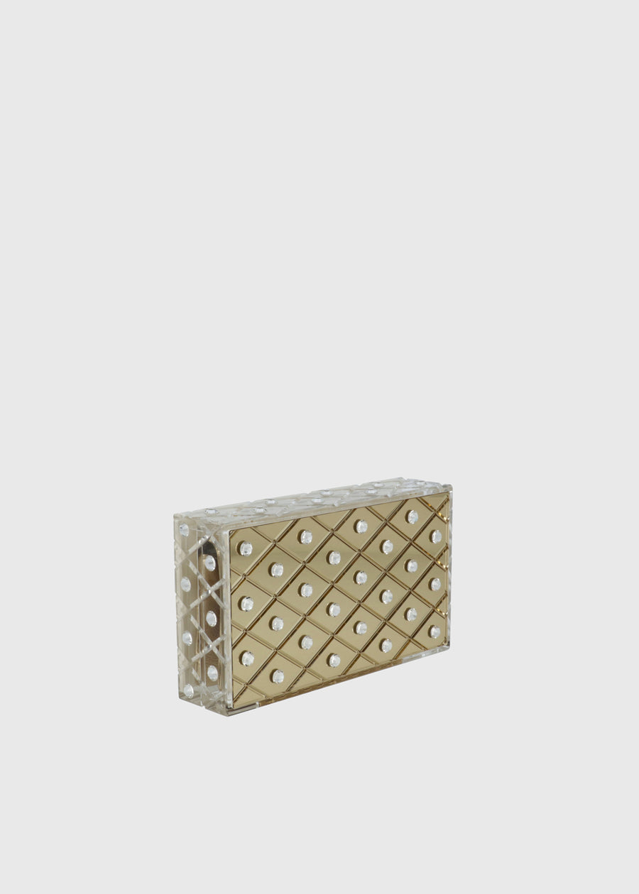 Aquazzura Clutch Dorado  QZR-DECOCLUT