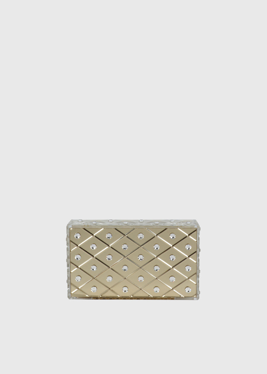 Aquazzura Clutch Dorado  QZR-DECOCLUT