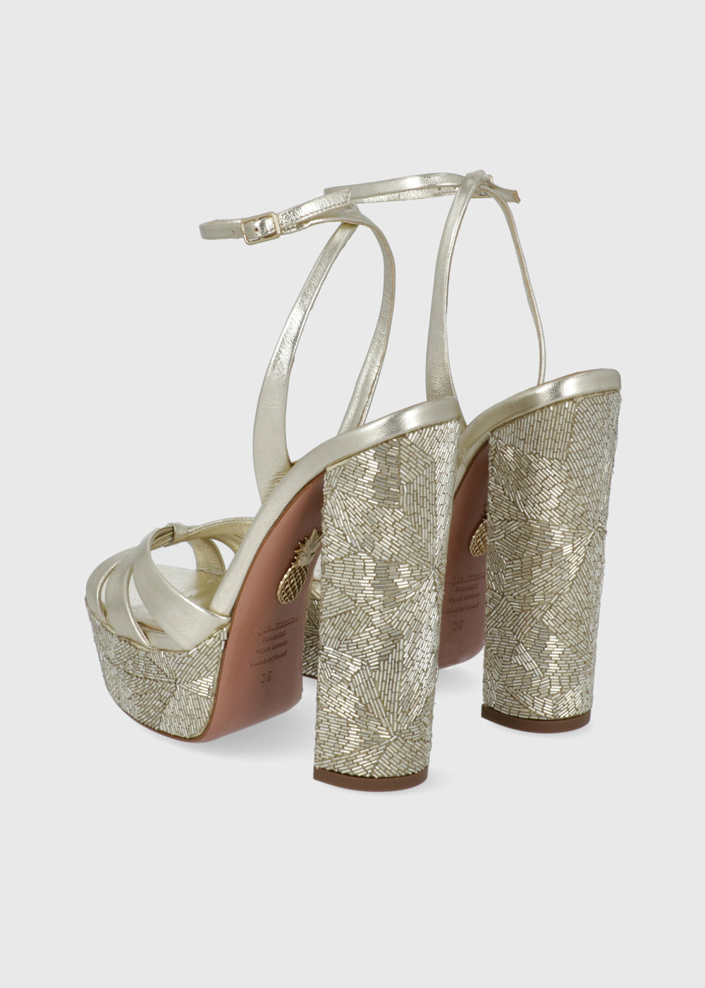 Aquazzura Sandalias alta La Nuit Sandal Plateau 14 QZR-LANUSAPL