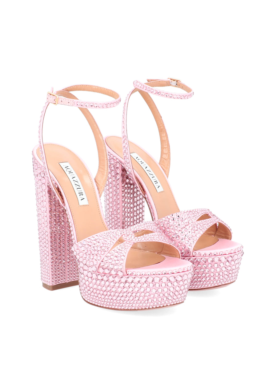 Aquazzura Plataformas Sinner Crystal  QZR-SINCRYPL