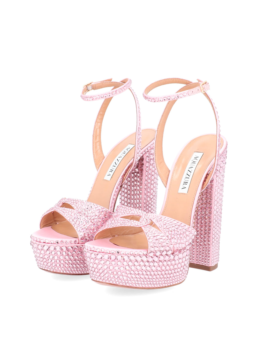 Aquazzura Plataformas Sinner Crystal  QZR-SINCRYPL