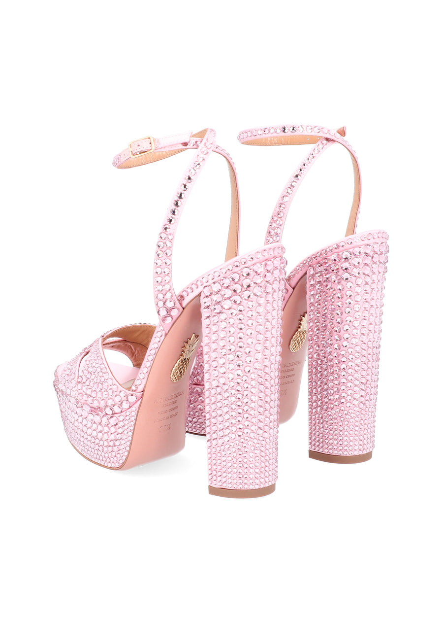 Aquazzura Plataformas Sinner Crystal  QZR-SINCRYPL